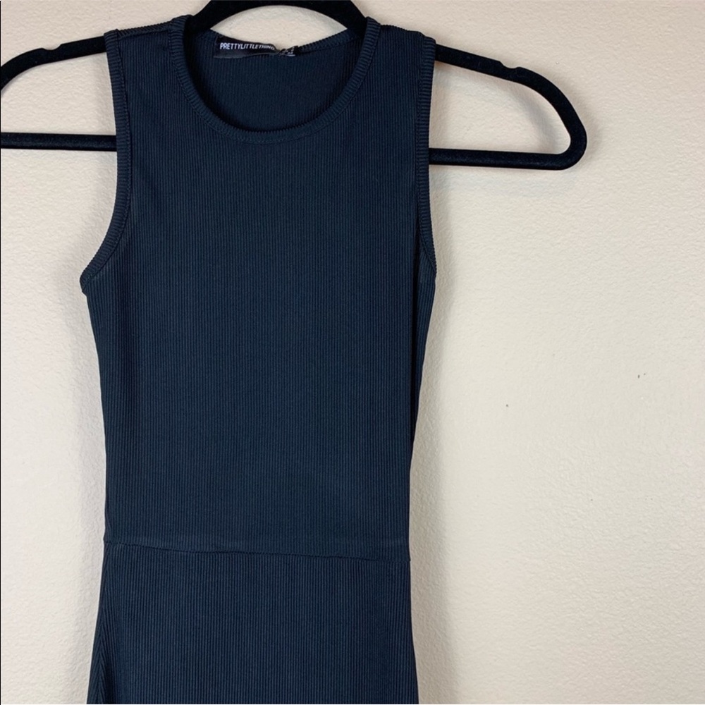 Pretty Little Thing Ribbed Button Slit Dress - Picture 5 of 6
